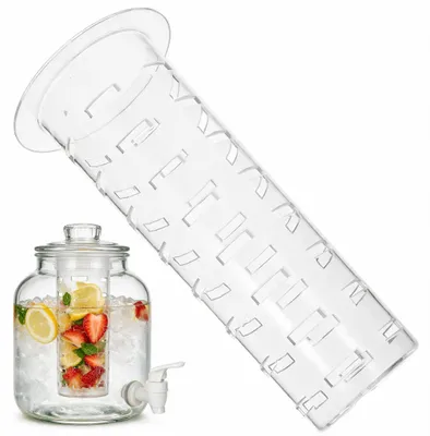 Productafbeelding van Acrylschalen voor fruit – Accessoire voor drankdispensers van 4 liter – Voor het aromatiseren van dranken – Transparant