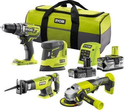 Produktbild von 4-teiliges Kombi-Set (inkl. 1x 4,0 Ah Akku, 1x 2,0 Ah Akku und Ladegerät) ONE 18 V - Ryobi