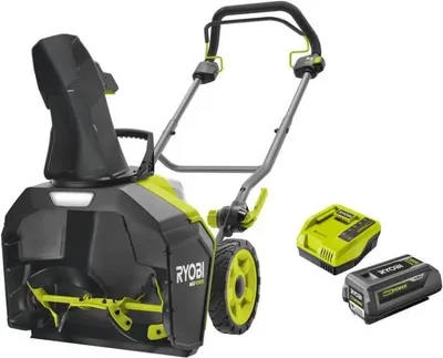 Produktbild von Schneefräse RYOBI 36V MAXPOWER Brushless, 45cm Arbeitsbreite, 8m Auswurfweite, mit 4.0Ah Batterie, RY36STX45A-140