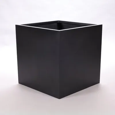 Produktbild von Elegant Einrichten | Pflanzkübel | Fiberglas | quadratisch | 80x80x80cm | elegant schwarz-matt.