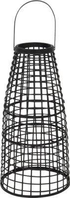 Produktbild von Laterne - Schwarz - 2er Set - Mit LED - Bambus