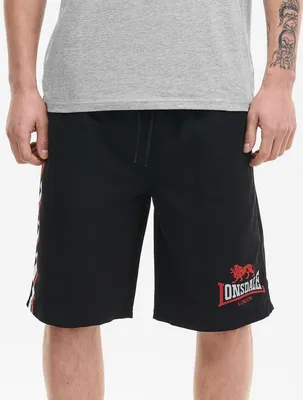 Produktbild von Herren Beachshorts normale Passform COPLEY Black/Red/White L Lonsdale