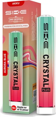Produktbild von SKE Crystal Plus Wiederaufladbarer Akkuträger 400mAh - Aurora Blue