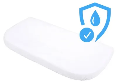 Produktbild von Waldin Wasserdichtes Spannbettlaken – 7-in-1 Beistellbett – 73 x 37 cm – Weiß