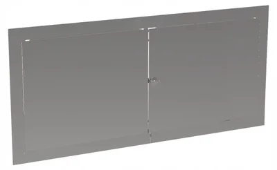 Image de Mimet Porte de visite Inox 90x30 avec serrure ajustable
