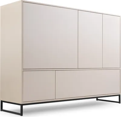 Produktbild von Kommode GENUA - Sideboard Mehrzweckschrank (Farbe: Sandbeige)