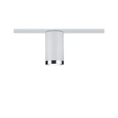 Produktbild von URail Schienenspot Tube Einzelspot GU10  max. 10W  dimmbar 230V Weiß, Chrom matt