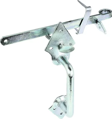 Image de Alberts 310332 Jeu de poignées, pour clôtures tressées et portails légers en bois, à visser ou à enfoncer, électro-galvanisé, passivé à couche épaisse, longueur 260 mm