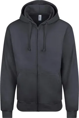 Produktbild von Awdis - Hoodie mit durchgehendem Reißverschluss für Herren PC5104 (M) (Solid Dunkelgrau)