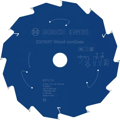Immagine prodotto di Lama circolare Bosch EXPERT Wood, 165x20 mm, Z12