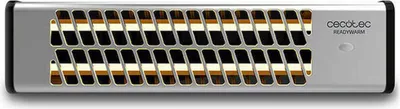 Productafbeelding van Cecotec 05323, Elektrische infraroodverwarmer, Quartzglas, Voor binnen gebruik, Wandmontage, Zwart, Roestvrij staal, 1200 W
