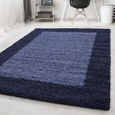 Image de Tapis Shaggy LIFE NAVY 240 X 340cm rectangle