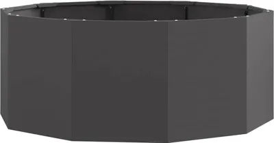 Obrázek produktu pro vidaXL květináč černý 90 x 90 x 35 cm ocelový