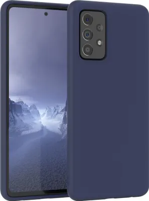 Produktbild von EAZY CASE Silikonhülle für Samsung Galaxy A72 / A72 5G Silikon Backcover Schutz in Blau