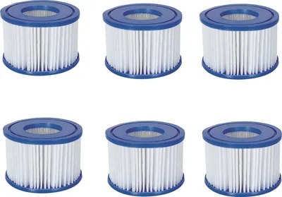 Produktbild von 6x Bestway Filterkartusche Poolfilter Filter Ersatzfilter Lay-Z-Spa Gr. 6 58323