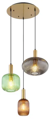 Productafbeelding van Hanglamp Normy messing rond