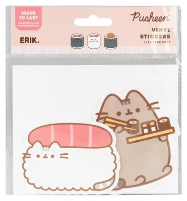 Immagine prodotto di Adesivi in vinile Pusheen Sushi Roll Vol. 1, set da 2 pezzi