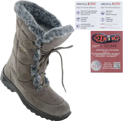 Immagine prodotto di Lackner Schuhe GmbH signore stivali invernali stivali Renate L's TX/OC Spikes 7606 grigio