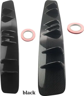 Obrázek produktu pro Univerzální spoiler Zadní nárazník Lip Diffuser Lower Shark Fins černá
