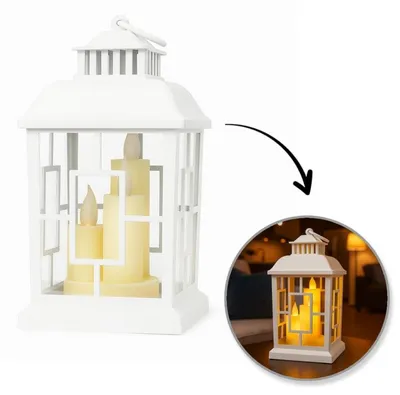 Produktbild von Dekorative LED-Laterne mit Kerzenimitat, 12 x 23 cm - LAMP54WZ3