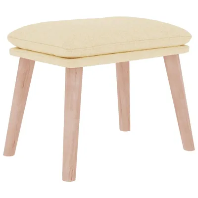 Obrázek produktu pro vidaXL Podnožka krémová 45x29,5x35 cm Látka