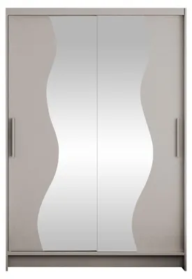 Produktbild von MIRJAN24 Schiebetürenschrank Miami S, Stilvoll Schlafzimmer Kleiderschrank, Garderobe (Farbe: Cashmere, ohne Beleuchtung)