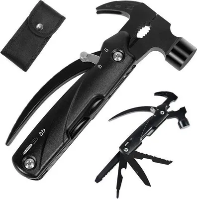Produktbild von 12-in-1 Multitool aus Hartgewalztem Stahl - Camping & Outdoor Werkzeugset