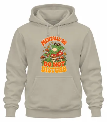 Productafbeelding van "Mentally On Do Not Disturb" - Sarcasme hoodie, natuur, maat M