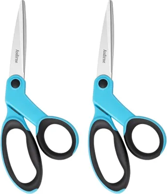Produktbild von Asdirne Stoffschere Nähschere 23 cm 2 Stück Blau/Schwarz