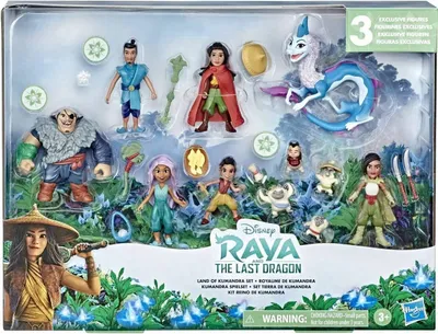 Image de Coffret exclusif Disney « Raya et le dernier dragon : Le pays de Kumandra » comprenant 8 figurines