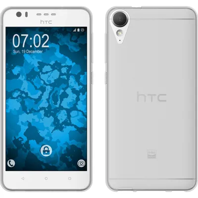 Produktbild von PhoneNatic Case kompatibel mit HTC Desire 10 Lifestyle - Crystal Clear Silikon Hülle transparent + 2 Schutzfolien