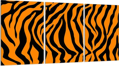 Produktbild von Herdabdeckplatten 3 teilig 30x52 Glaskeramikkochfeld Abdeckung Glas, Tiger Orange