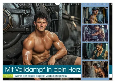 Produktbild von Mit Volldampf in dein Herz (Wandkalender 2027 DIN A3 quer), CALVENDO Monatskalender