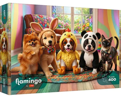 Immagine prodotto di TREFL Puzzle: Flamingo, Osso da cucciolo, 400 pezzi