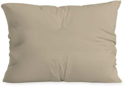 Imagen del producto de Funda de cojín Unyqoos® Duo, 60x70 cm, color taupe, juego de 2, microfibra super suave con cremallera interior