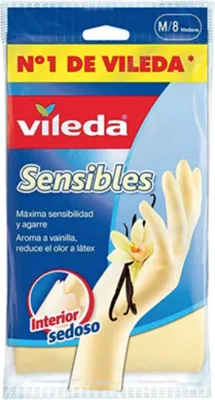 Obrázok produktu pre Pár rukavíc VILEDA extra tenké s vanilkovou príchuťou - veľkosť S