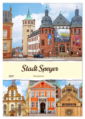 Produktbild von Stadt Speyer - Reiseplaner (Wandkalender 2027 DIN A2 hoch), CALVENDO Monatskalender