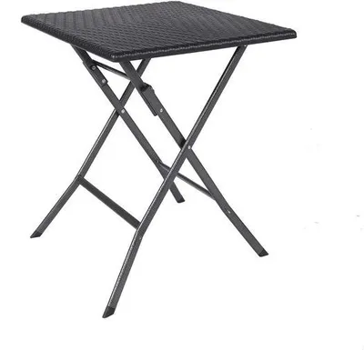 Immagine prodotto di Tavolino da giardino nero 61x61x74 cm