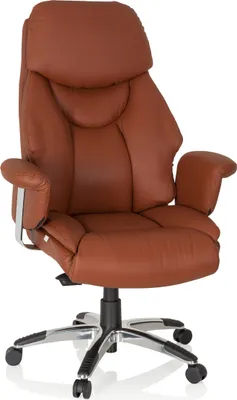 Produktbild von hjh OFFICE Luxus Chefsessel PRADO Ergonomischer Bürostuhl mit Armlehnen Kunstleder Drehstuhl für Büro, Zuhause