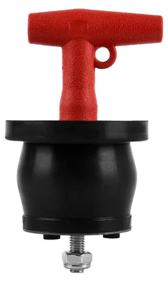 Abflussstopfen, ausdehnbar, Gummi, T-Griff, 85-100 mm