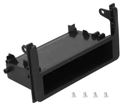 Imagen del producto de Kit de embellecedor para radio de un solo DIN, panel de montaje para autorradio, marco para coche con caja de almacenamiento