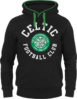 Immagine prodotto di Celtic FC - Felpa con cappuccio da uomo, in pile GF678 (XL) (nero)