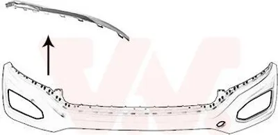 Immagine prodotto di VAN WEZEL modanatura/protezione, paraurti cromato anteriore destro per VW T-Roc