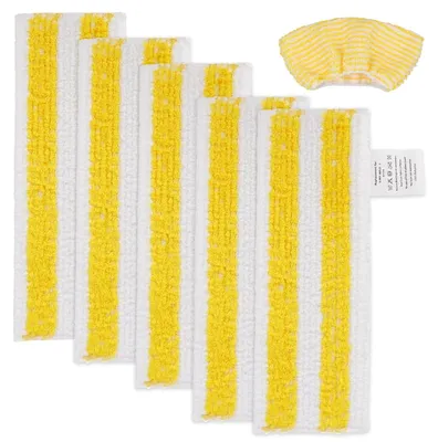 6 Mikrofasertücher für Kärcher SC2-SC5 EasyFix, 5+1, waschbar