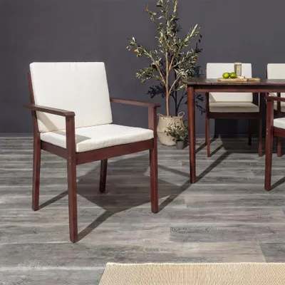 Produktbild von riess-ambiente Gartenstuhl KOPENHAGEN beige braun honey finish Akazie inkl. Kissen stapelbar outdoor