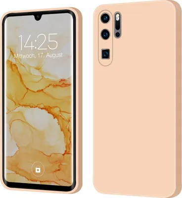 Produktbild von Hülle für Huawei P30 Pro Case Cover Bumper Silikon Softgrip Schutzhülle Farbe: Rosa