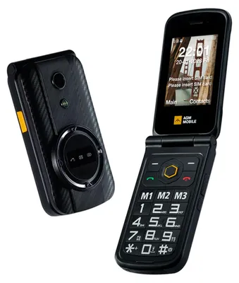 Produktbild von AGM M8 FLIP, Klapphandy, Dual-SIM, 7,11 cm (2.8"), 1500 mAh, Schwarz