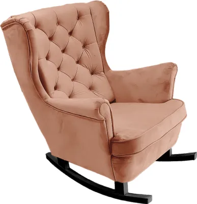 Produktbild von DomoHome Relaxsessel Armlehnensessel Armlehnen Fernsehsessel Loungesessel Polstersessel Couchsessel Armsessel Chair Wohnzimmersessel Ohrensessel | 102x81x95cm | Powder Pink_29830