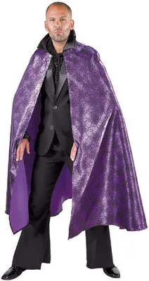 Produktbild von M215255-10 lila Damen-Herren Umhang Halloweencape Spinne