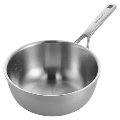 Produktbild von KitchenAid CC006025-001, Rund, Allzweckpfanne, Edelstahl, 220 °C, Edelstahl, 3,7 l